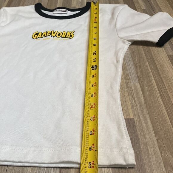 Y2K Vintage baby doll crop top t shirt games work sports bar arcade 2000s womens - Picture 6 of 7